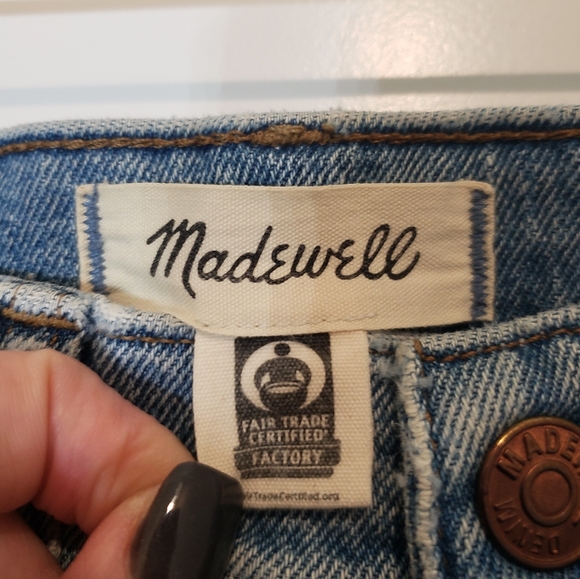 Madewell The Perfect Vintage Straight Jean Hi Rise Cotton Stretch Size 25 - Picture 3 of 12